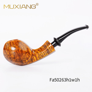 Handmade Pufferfish Pipe Rosewood Photinia Root Burl German Cumberland Mouthpiece Straight Type Tobacco Pipe For Men - Product Image 4