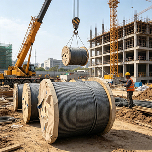 Câble en acier galvanisé rigide à haute teneur en carbone Aosen 4-15 mm 1*19 pour <span class=keywords><strong>suspension</strong></span> de drapeaux et signalétique avec capacité de flexion - Product Image 1