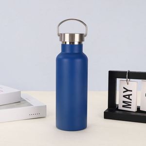 Outdoor Mountaineering and Cycling American Style Thermos Cold or Hot 304 Stainless Steel Sports Water <b>Bottle</b> Flask With Handle - Product Image 5