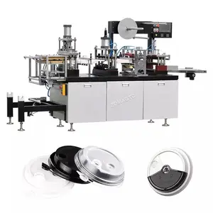 High Productivity PLC Automatic PVC Cup Lid Moulding And Making Machine Disposable Lid Plastic Thermoforming Machine