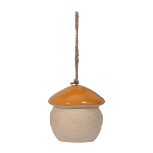 Comedero para pájaros colgante, redondo, de cerámica, decoración de jardín para exteriores, para ventanas y patios. - Product Image 3