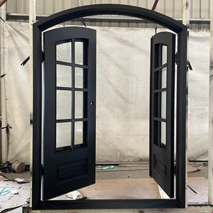 Thiết kế hiện đại wrought sắt cửa an ninh thép tiêu chuẩn Màn hình cửa từ các trung tâm cửa cho nhà hoặc văn phòng - Product Image 2