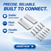 Faisceau de câbles automobile personnalisé, connecteur fil-circuit 2,0 mm, équivalent au connecteur droit Molex MX2.0, fabricant de premier plan