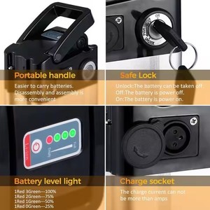 Contenitore per Batteria al Litio 36V 48V per Bicicletta Elettrica Pieghevole, Scatola Batteria 18650 Ricaricabile 20Ah 1800W - Product Image 4