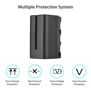 Kit de Batería y <span class=keywords><strong>Cargador</strong></span> para Cámara NP-F750/NP-F770, Batería Recargable de 7.2V 5200mAh, Cable USB para SONY NP-F550 F570 F750 F770 F960 F970 - Product Image 3