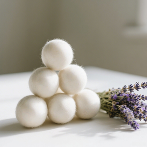 Boules de séchage en laine 100% biologique, faites à la main, réutilisables, écologiques, boule de lavage - Product Image 5