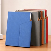 Libreta A5 Personalizada con Hebilla, Libreta de Alta Gama, Regalo para Empresas, Libreta Creativa Triple Plegable de Cuero PU