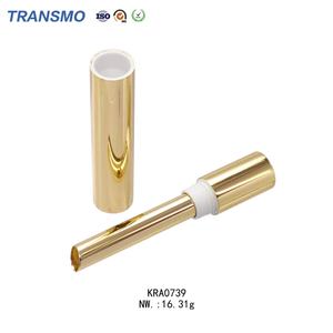 Tube de rouge à lèvres de luxe en métal de haute qualité, tube rechargeable doré pour une marque cosmétique haut de gamme - Product Image 5