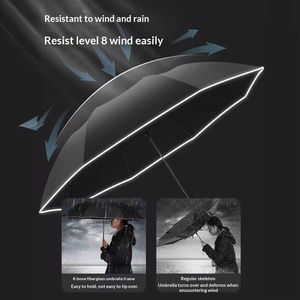 <span class=keywords><strong>Parapluie</strong></span> personnalisé haut de gamme pour <span class=keywords><strong>homme</strong></span>, à huit baleines, long manche, semi-automatique, robuste, résistant aux vents forts et aux intempéries, avec protection UV - Product Image 3