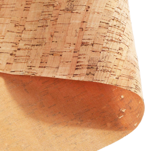 ผ้าหนังไมโครไฟเบอร์ลายไม้คอร์กแบบม้วน ขายดี วัสดุ <span class=keywords><strong>PU</strong></span> เป็นมิตรกับสิ่งแวดล้อม ยืดหยุ่นได้ ลายนูน เหมาะสำหรับทำกระเป๋าและเฟอร์นิเจอร์ - Product Image 1