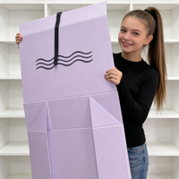 Boîtes de présentation pliantes surdimensionnées personnalisées ISO9001 avec impression UV, fermeture magnétique, boîtes cadeaux haut de gamme pour événements, commande minimum 100