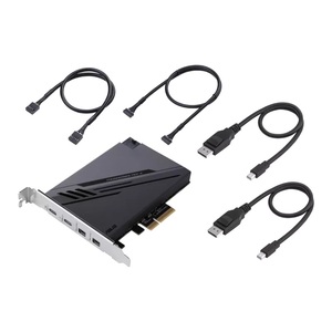 Carte d'extension ThunderboltEX 4, double ports USB-C, <span class=keywords><strong>DP</strong></span> 1.4, PCIe3.0 X4, 40 Gbps, ultra-rapide, prise en charge 8K Ultra HD, USB4, métal - Product Image 3