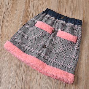Ensemble de vêtements pour filles, chemisier à manches longues à volants d'été, jupe à carreaux pour bébé, 2 pièces, robes pour filles - Product Image 4