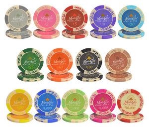 Clay Poker Chips for <b>Card</b> Board Game,for Texas Hold'em, Blackjack Poker <b>Table</b> Casino Chips - Product Image 1