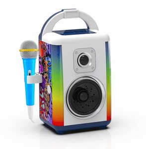 Wholesale Kids <b>Bluetooth</b> Karaoke Speaker Toy with <b>Microphones</b> Flash Light Home Party Singing Educational Musical Toy - Product Image 6
