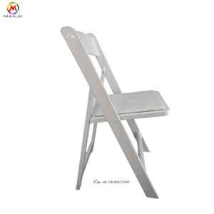 Chất lượng hàng đầu bán buôn có thể gập lại ghế đám cưới tổ chức sự kiện nhựa Wimbledon vườn Ghế nhựa trắng gấp ghế ngoài trời - Product Image 3