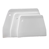Bakest lisse blanc en plastique Fondant coupe-pâte petit et grand Silicone pâtisserie pâte grattoir lave-vaisselle gâteau outils de cuisson