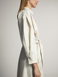 Abito lungo <span class=keywords><strong>in</strong></span> <span class=keywords><strong>raso</strong></span> a <span class=keywords><strong>maniche</strong></span> <span class=keywords><strong>lunghe</strong></span> per ufficio di nuova concezione - Product Image 5