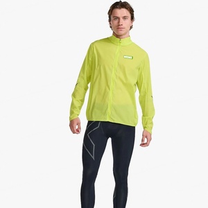 Vestes coupe-vent légères personnalisées avec logo imprimé, respirantes, pour la course à pied, la randonnée, le cyclisme, la course sur piste, avec fermeture éclair - Product Image 5