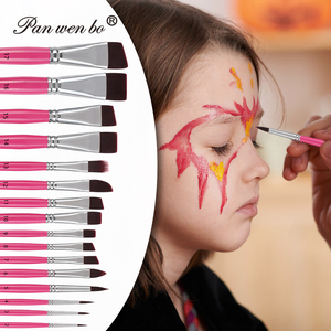 Juego de 17 Pinceles Profesionales Panwenbo para <span class=keywords><strong>Pintar</strong></span> Caras y Cuerpo, Set de Pinceles para Artistas de Pintura Facial - Product Image 5