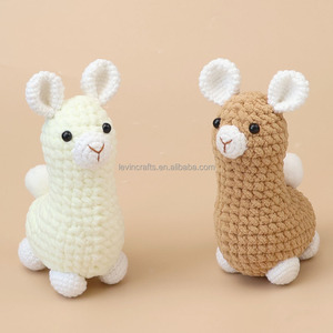 Peluche <span class=keywords><strong>Alpaga</strong></span> au Crochet Faite Main 16cm, Adorable Jouet Bébé, Mouton en Peluche Tricoté, Poupée <span class=keywords><strong>Alpaga</strong></span> au Crochet, Doudou en Coton - Product Image 2