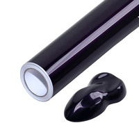 Vinilo Adhesivo para Automóviles de 1.52x18M, Hecho en China, Rollo de Vinilo Metalizado PET Morado Sombra para Automóviles