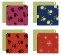 Couverture polaire multi-couleurs à motifs de pattes pour animaux de compagnie (chats et chiens) – Vente en gros fabricant