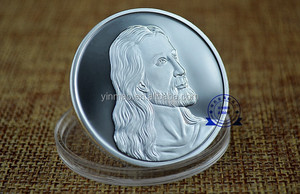 Moneta <span class=keywords><strong>Da</strong></span> Vinci Jesus Last Supper, moneta Art sfida placcata argento gesù - Product Image 5