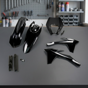 Kit nero in plastica completa con supporto faro per KTM EXC 250 2012-2013 motocicli accessori - Product Image 2