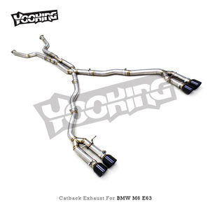 Tubo de escape recto YD Catback para <span class=keywords><strong>BMW</strong></span> <span class=keywords><strong>M6</strong></span> E63 <span class=keywords><strong>V10</strong></span> 5.0L 2006-2010 2,75 pulgadas tubo de escape de acero inoxidable sistema de escape de coche - Product Image 2