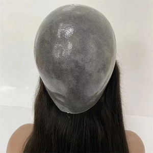 Мягкий силиконовый медицинский парик, натуральные малазийские волосы, Натуральные Прямые 100 человеческие волосы, полностью полиуретановые медицинские парики для пациентов с раком - Product Image 4