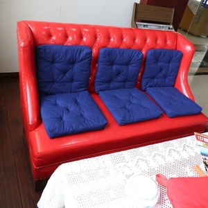 Cotton Canvas Chair Cushion Rectangle Washable <b>Sofa</b> Seat Back <b>Support</b> Multi Person Single Double Seat Blue Red White Gold - Product Image 2