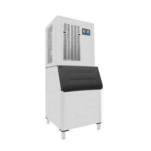 Machine à glace Flaker 300kg par jour Machine à glaçons refroidie à l'eau Capacité de stockage de glace commerciale 200kg - Product Image 4