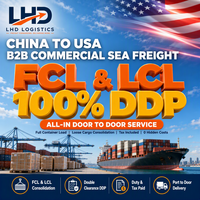 Tarifs d'expédition de la Chine vers les États-Unis, agent de consolidation de transport LCL FCL, transitaire maritime DDP international