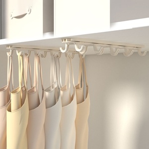Multifunctional Push-Pull <b>Hanging</b> Rack Double Row Hook <b>Wardrobe</b> Clothes <b>Hanging</b> Device Coat Stand - Product Image 2