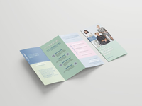 Póster Personalizado de Doble Cara, Ecológico y Reciclable, Folletos Plegables en 3 Partes para Impresión Promocional