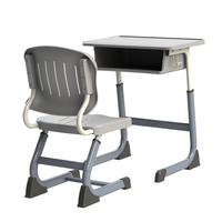 Ensemble de bureau et chaise en bois pour élèves du primaire, de qualité supérieure, moderne, confortable, durable, réglable, pour la maison, le bureau et l'école, garantie 5 ans