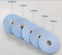 Pita Perekat Transparan Profesional Biru Baru Dua Sisi untuk Ekstensi Rambut 0.8/1/36 Yard Perekat untuk Wig Depan Remy