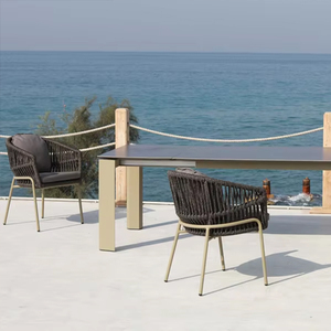 Conjunto de Muebles de Jardín Modernos para Patio de Hotel, Mesa y Sillas, Resistentes al Agua y a los Rayos UV, para Playa, Costa y Jardín - Product Image 3
