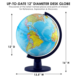 Équipement d'enseignement de la géographie 32cm Prix d'usine Carte de la <span class=keywords><strong>Terre</strong></span> du monde Tellurion rotatif avec support PP et globe sur piédestal - Product Image 2