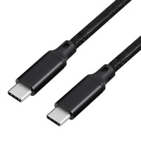 Câble USB C vers C PD100W E-Marker 5A, charge rapide, synchronisation de données haute vitesse, câble de chargeur de type C pour téléphone et tablette