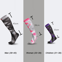 Bas de ski de compression longueur au genou chaussettes d'hiver thermiques épaissies pour les sports de plein air et la randonnée pour hommes et femmes
