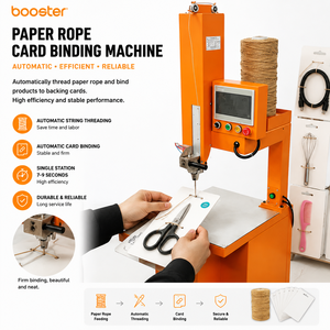 Automatic Paper Rope Card <b>Binding</b> <b>Machine</b> Eco Friendly Fast String Tying System for Toys Hardware Kitchenware Silicone Products - Product Image 2