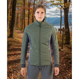 OVINDOLI giacca Varsity ibrida leggera da donna reversibile con motivo staccabile in poliestere in Nylon Spandex per l'autunno - Product Image 3