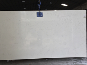 แผ่นหินแคลคัตต้าสีขาวลายทองพร้อมจุดสีขาวใสแบบกระจก สำหรับออกแบบเคาน์เตอร์ครัวสไตล์โมเดิร์นจากเวียดนาม - Product Image 5