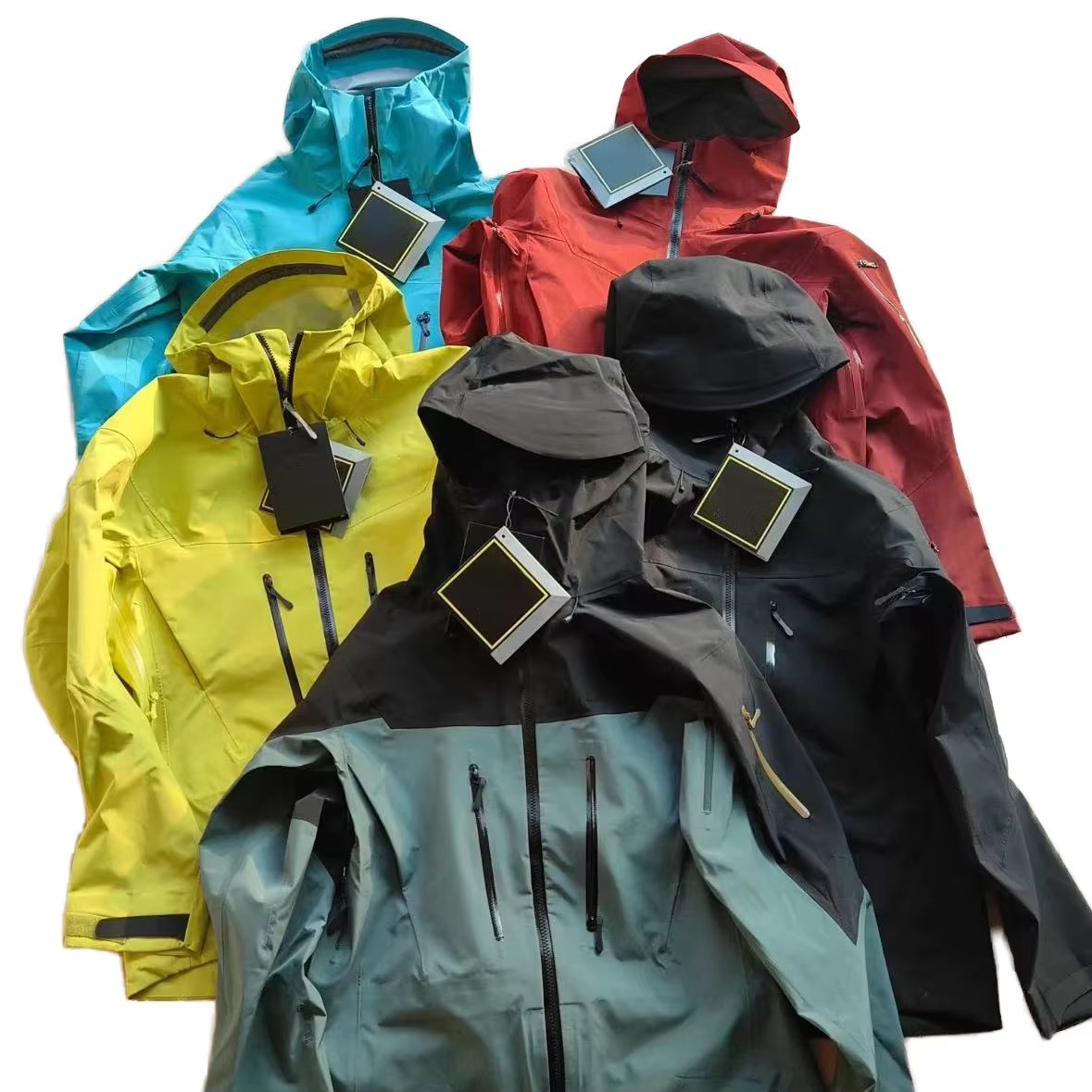 Veste De Pluie Homme Imperméable Coupe-vent – Capuche Amovible – Polyester – Sans Marque