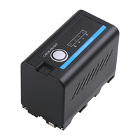 FB NP F750 F770UT LED Luz de relleno Batería Lámpara de foto Monitor Puerto de carga de la lámpara para cámara Sony Negro para Samsung Li-ion