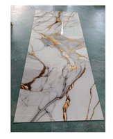 Panneau mural en PVC flexible à haute brillance 4*8 pieds, panneau mural en plastique à impression numérique marbrée, panneau UV, feuille de marbre en PVC pour murs