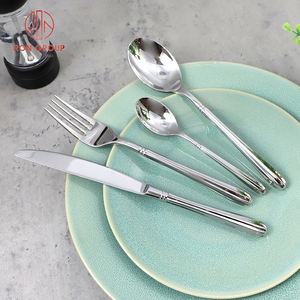 Set di Posate Piatte in Acciaio Inossidabile Premium all'Ingrosso, Coltello Forchetta Cucchiaio con Manico Delicato, Durevole per Hotel e Ristoranti - Product Image 2