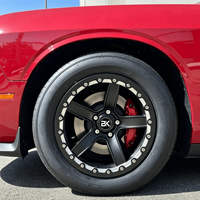 Jantes forgées Bku Beadlock 17 18 19 pouces 5x115 concaves 5 branches Drag Wheel pour Dodge Challenger SRT Demon Charger SRT Hellcat